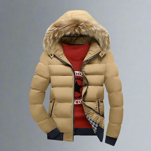Two Tone Puffer jas