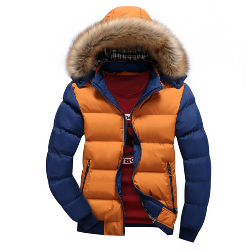 Two Tone Puffer jas